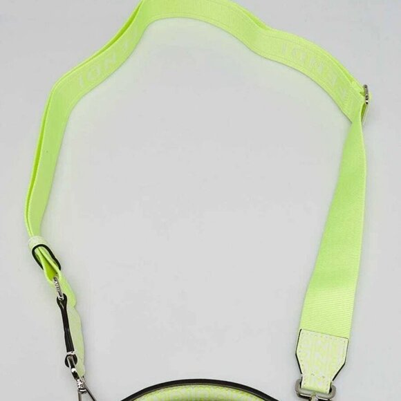 Fendi x Marc Jacobs Neon Yellow Embossed Leather Small Peekaboo Iseeu XCross - Picture 5 of 11